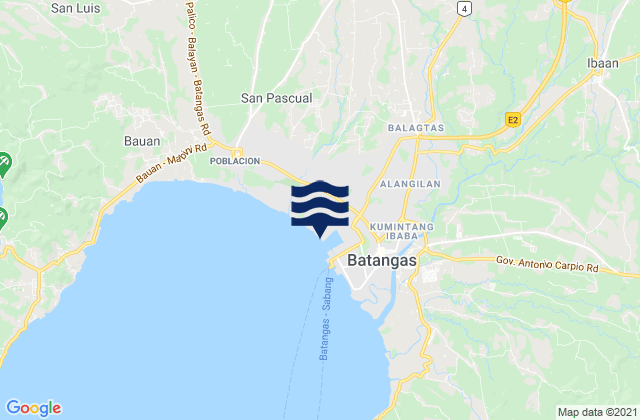 Talaibon, Philippinesの潮見表地図