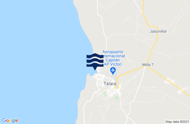 Talara, Peruの潮見表地図