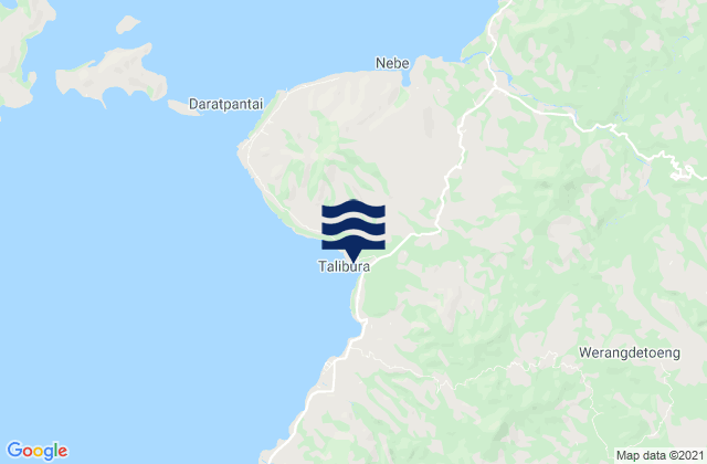 Talibura, Indonesiaの潮見表地図