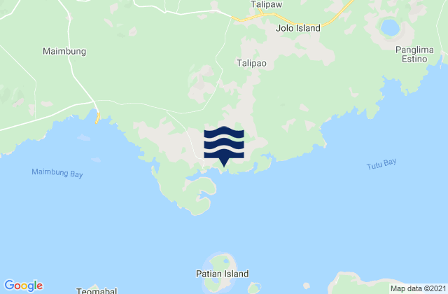 Talipaw, Philippinesの潮見表地図
