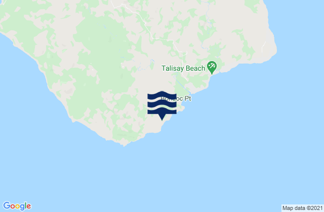 Talisay, Philippinesの潮見表地図