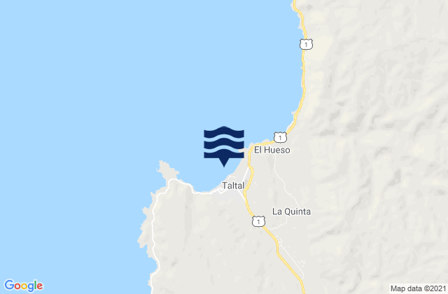 Taltal, Chileの潮見表地図