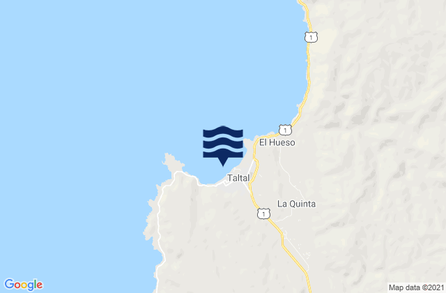 Taltal, Chileの潮見表地図