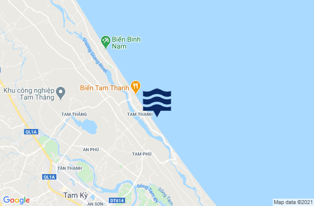 Tam Kỳ, Vietnamの潮見表地図