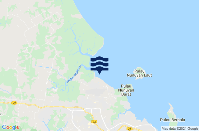 Taman Rajawali, Malaysiaの潮見表地図