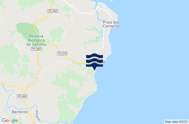 Tamandaré, Brazilの潮見表地図