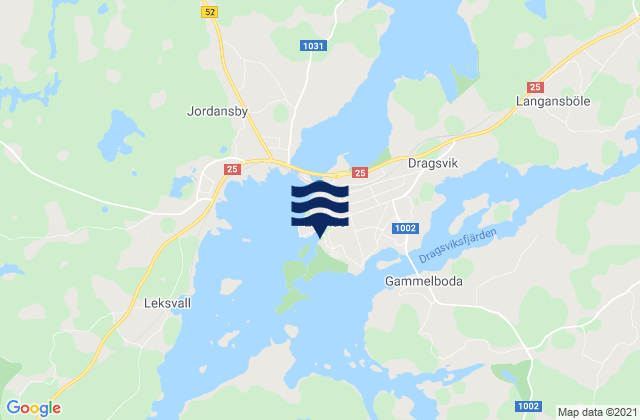 Tammisaari, Finlandの潮見表地図