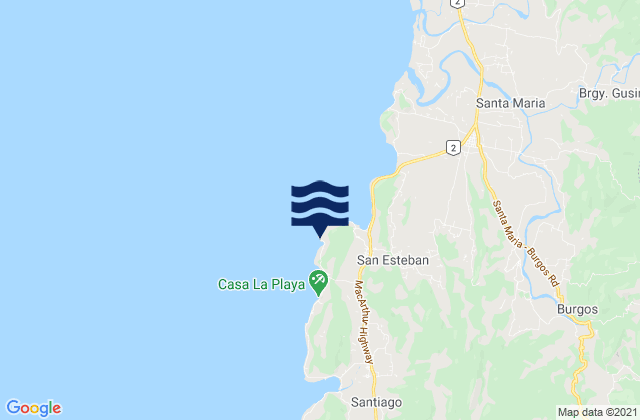 Tamorong, Philippinesの潮見表地図
