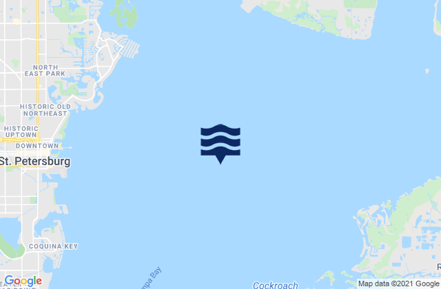 Tampa Bay, United Statesの潮見表地図