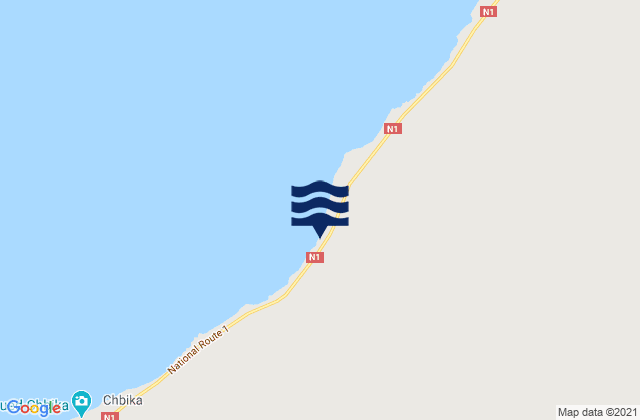 Tan-Tan, Moroccoの潮見表地図