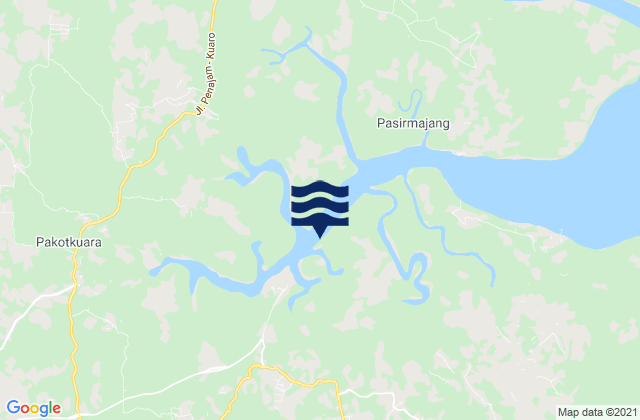 Tanahgrogot (Pasir River), Indonesiaの潮見表地図