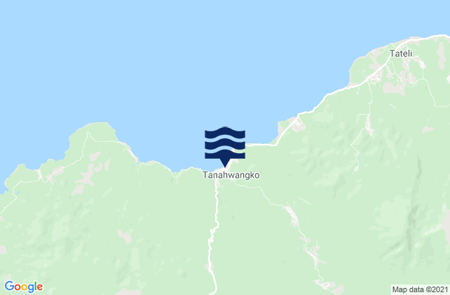 Tanahwangko, Indonesiaの潮見表地図