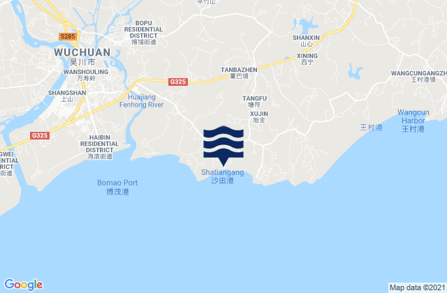 Tanba, Chinaの潮見表地図