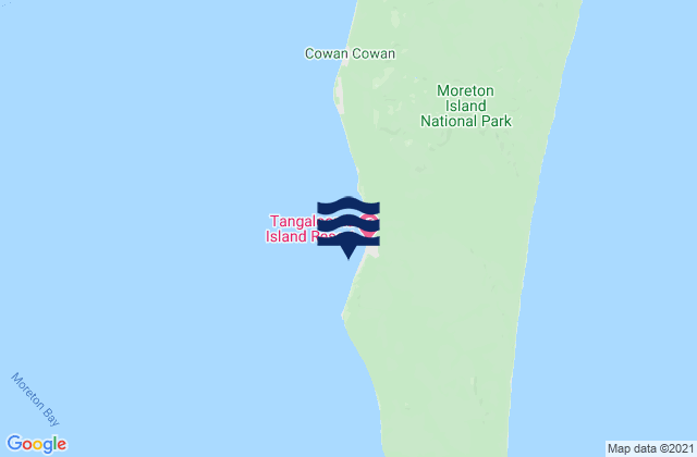 Tangalooma Point, Australiaの潮見表地図
