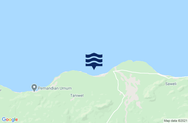 Taniwel Seram Island, Indonesiaの潮見表地図