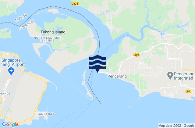 Tanjung Pengelih, Malaysiaの潮見表地図