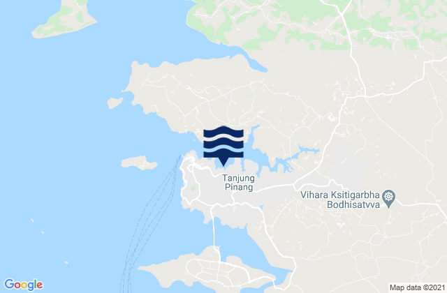 Tanjung Pinang, Indonesiaの潮見表地図