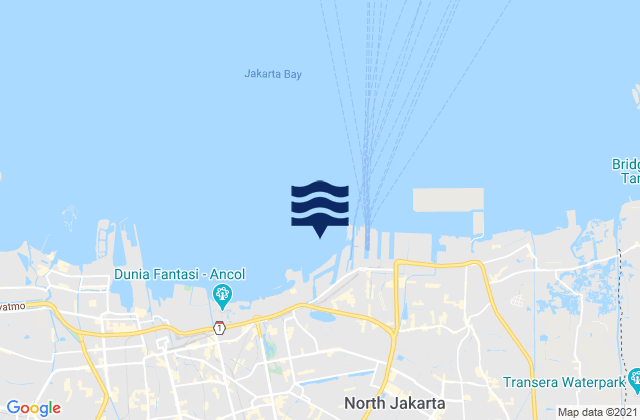 Tanjung Priok, Indonesiaの潮見表地図