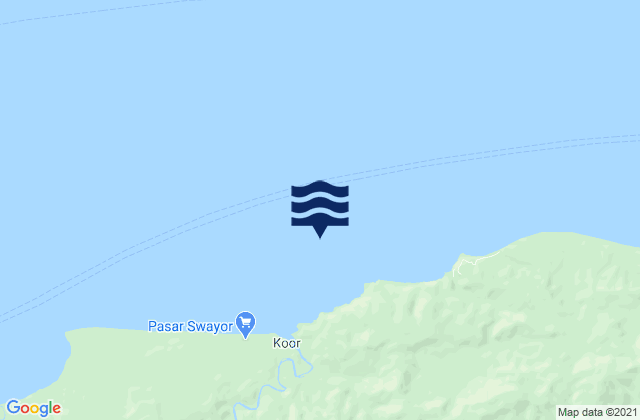 Tanjung Waimak, Indonesiaの潮見表地図
