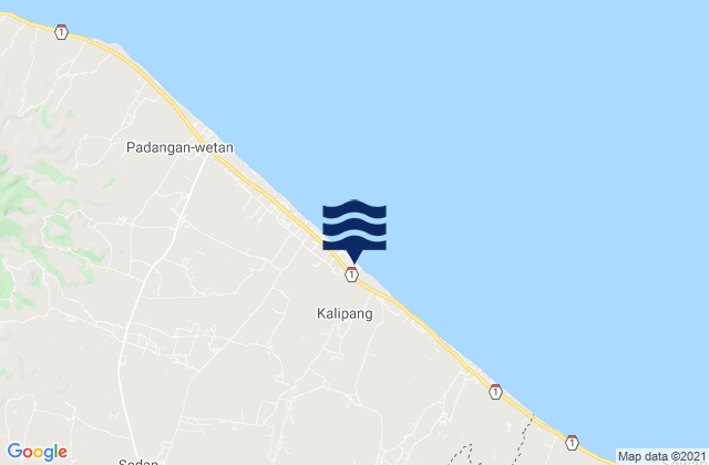 Tanjungan, Indonesiaの潮見表地図