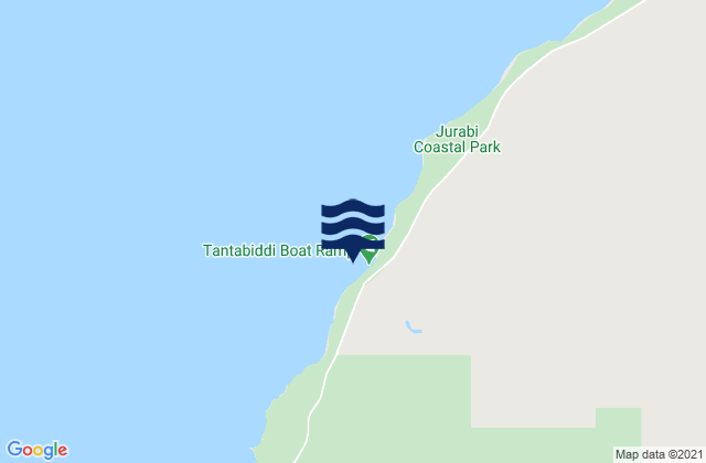 Tantabiddi, Australiaの潮見表地図