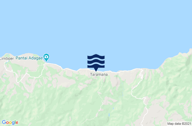 Taramana, Indonesiaの潮見表地図