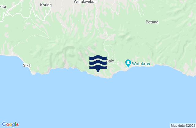 Taranggatar, Indonesiaの潮見表地図