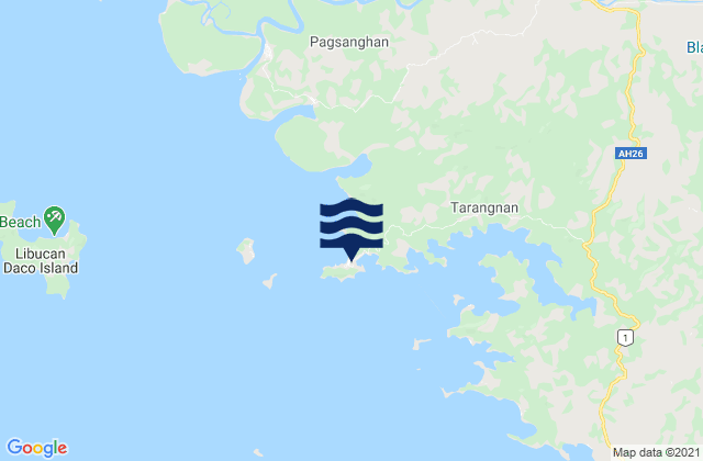 Tarangnan, Philippinesの潮見表地図
