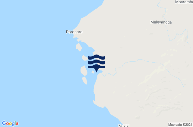 Tarekukure Wharf, Papua New Guineaの潮見表地図