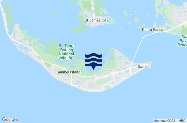Tarpon Bay Sanibel Island, United Statesの潮見表地図