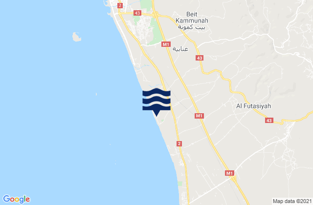 Tartus District, Syriaの潮見表地図