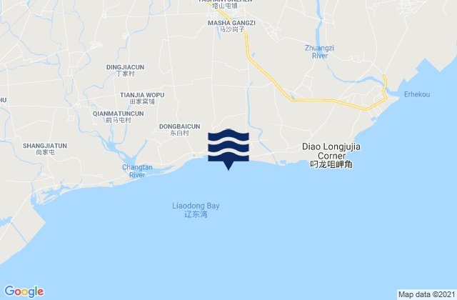 Tashantun, Chinaの潮見表地図