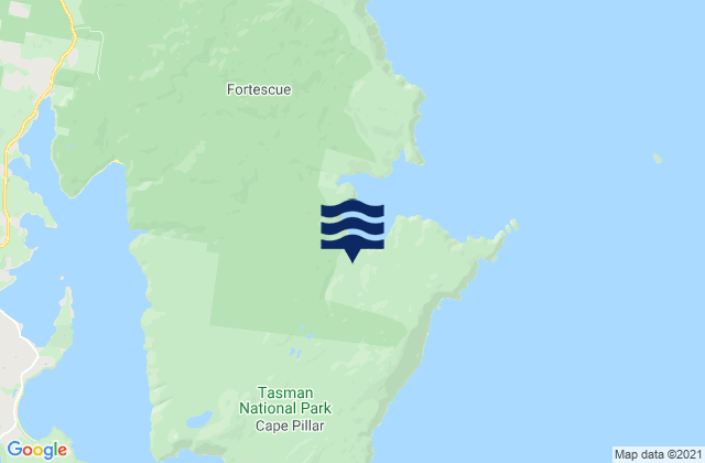 Tasman Peninsula, Australiaの潮見表地図