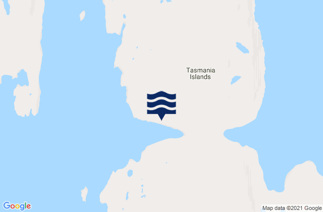 Tasmania Islands, Canadaの潮見表地図