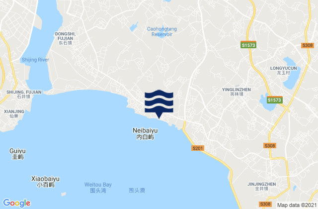 Tatou, Chinaの潮見表地図