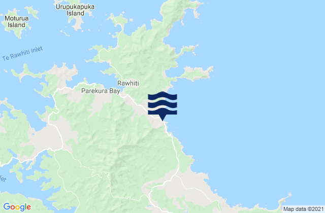 Taupiri Bay, New Zealandの潮見表地図