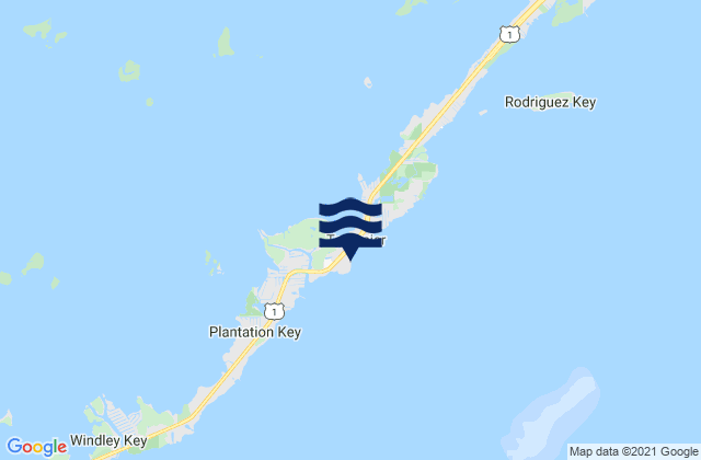 Tavernier Harbor (Hawk Channel), United Statesの潮見表地図