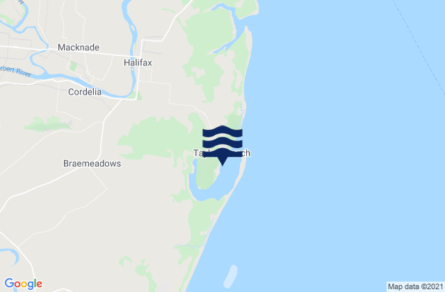 Taylors Beach, Australiaの潮見表地図