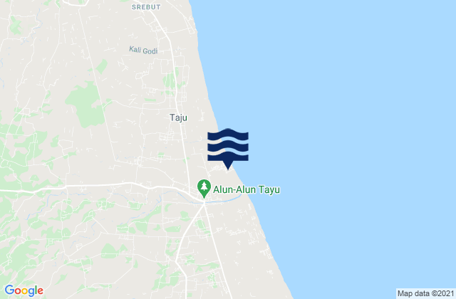 Tayu Kulon, Indonesiaの潮見表地図