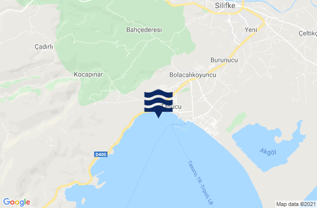 Taşucu, Turkeyの潮見表地図