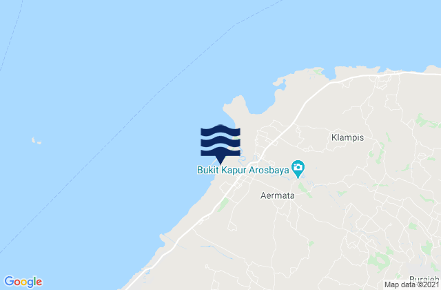 Ta’anyar, Indonesiaの潮見表地図