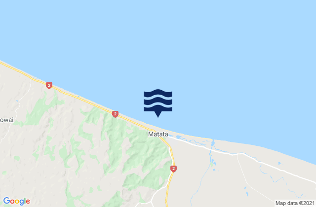 Te Awa a te Atua Beach, New Zealandの潮見表地図