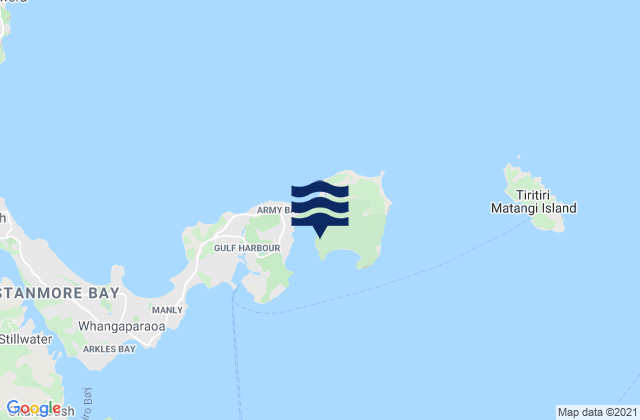 Te Haruhi Bay, New Zealandの潮見表地図