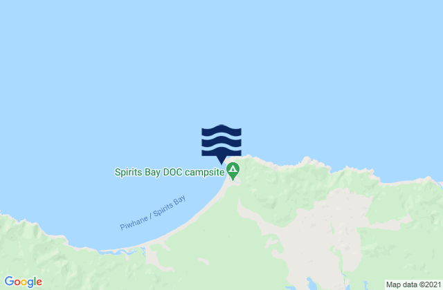 Te Karaka Bay, New Zealandの潮見表地図