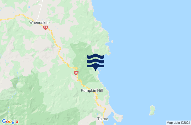 Te Karo Bay, New Zealandの潮見表地図