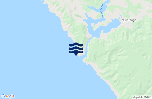 Te Kirikiri Bay, New Zealandの潮見表地図