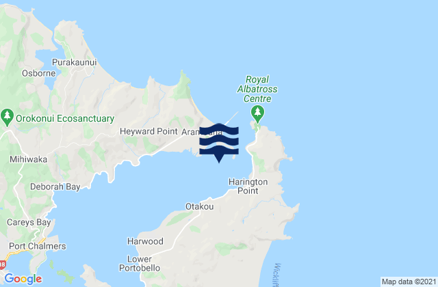 Te Umukuri (Wellers Rock), New Zealandの潮見表地図