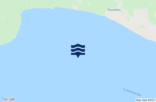 Te Waewae Bay, New Zealandの潮見表地図