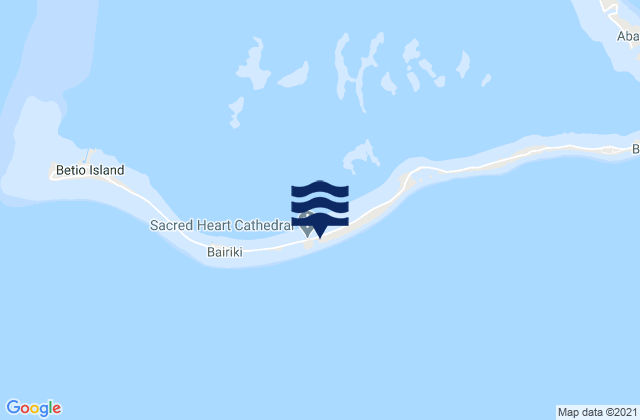 Teaoraereke Village, Kiribatiの潮見表地図