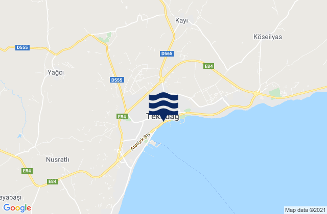 Tekirdağ, Turkeyの潮見表地図
